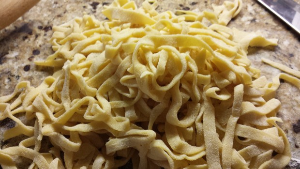 Some yummy pasta made from semolina flour.