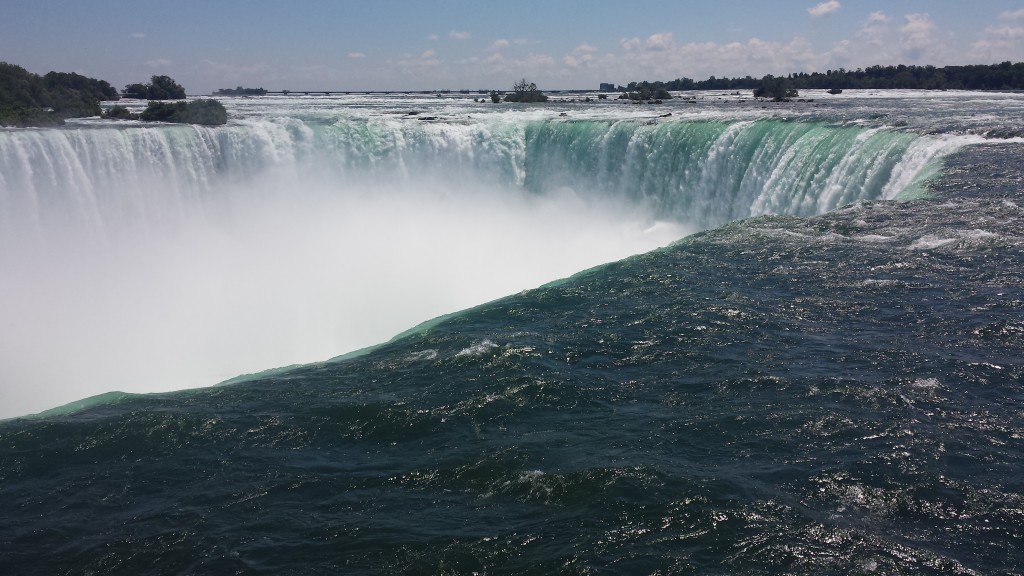 Tons and Tons of Water Pour over Niagara Falls.
