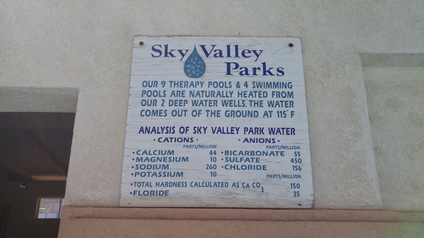 Sky Valley Mineral Chart