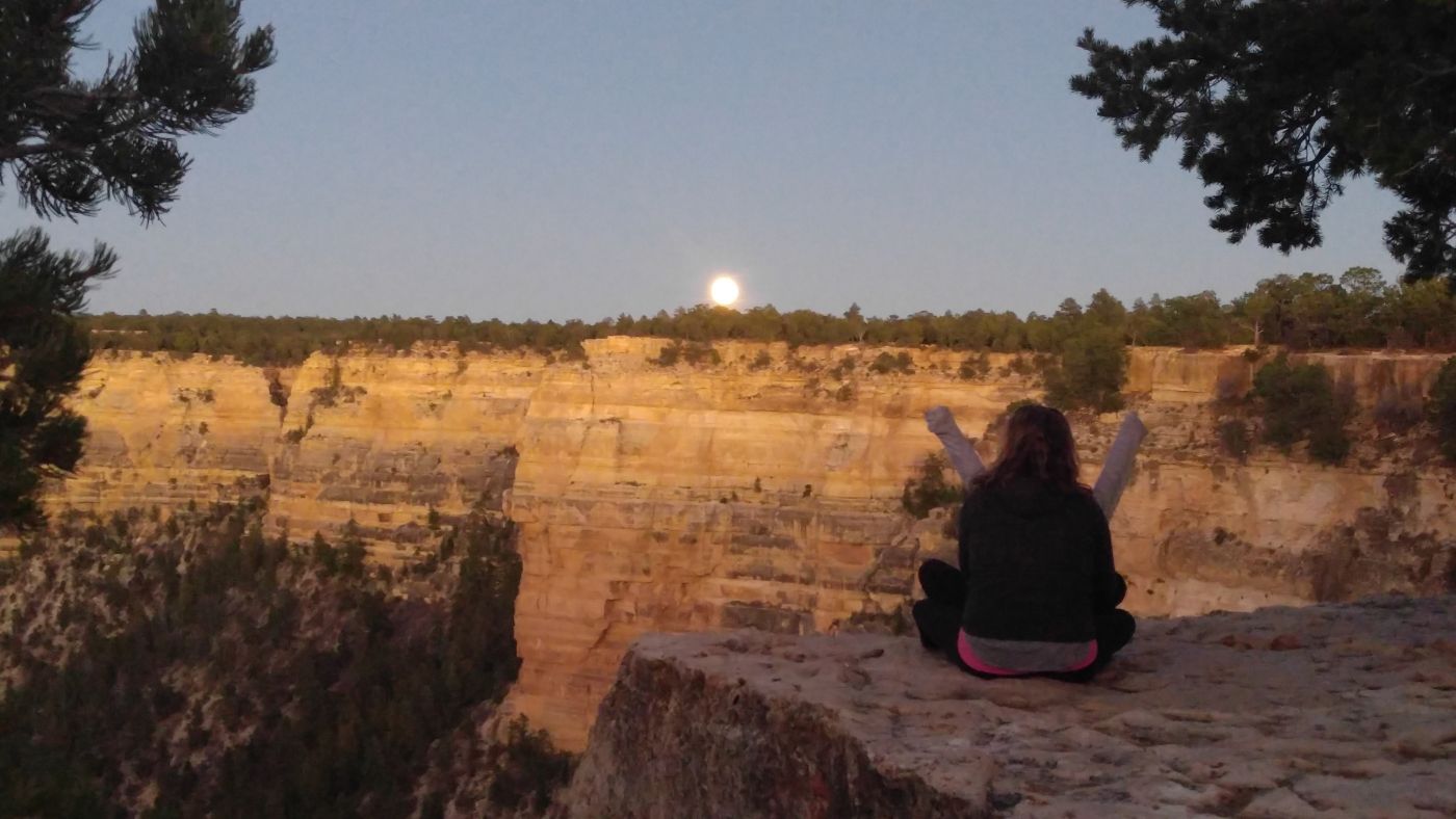 Moonrise East Rim Grand Canyon