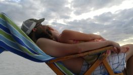 Snuggles at Clearwater Beach.