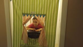 Luna Prepares for Puppet Show.