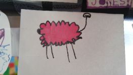 Pink lamb by Luna.
