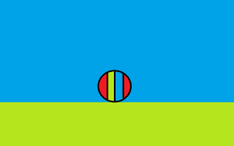Laptop beach ball art by Luna.