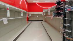Oh, pandemic, you strange phenomenon. Target Covid Empty TP Aisle