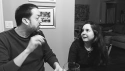 Always chatting and sharing stories. Dad Daughter