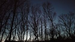 Under a Michigan moon. Michigan at Dusk