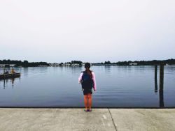 Looking across the Kalamazoo River toward Douglas. Saugatuck Michigan