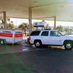 The contents of our two-and-a-half years on the road. uhaul trailer roadtrip Zion