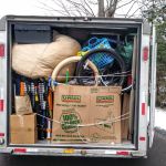 Unpacking in the Midwest roadtrip uhaul what remains