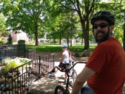 Family bike ride through Holland, Michigan. family bike ride holland mi